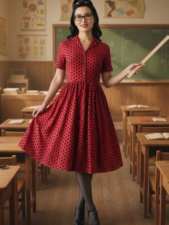 Lindy Bop Dresses & Skirts - 🌹 NWT Lindy Bop “Dorothy” Retro Red Polka Dot Shirt Dress – Size 10 🌹